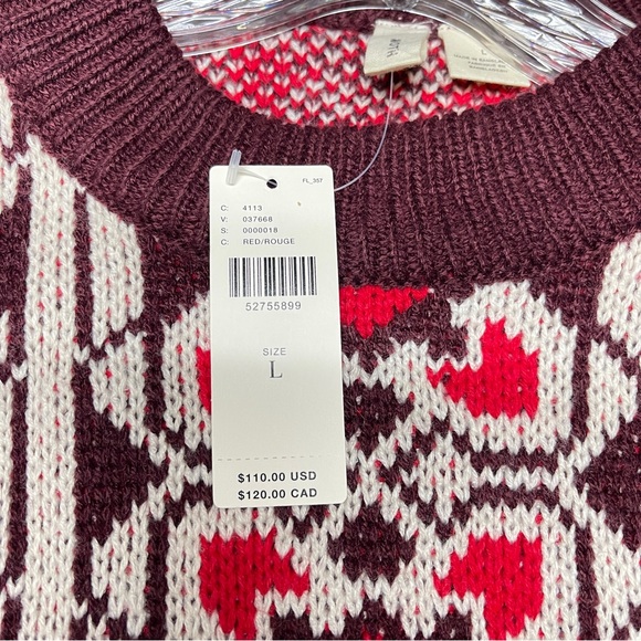 NWT Anthropologie MOTH Intarsia Pullover Sweater - Picture 7 of 8